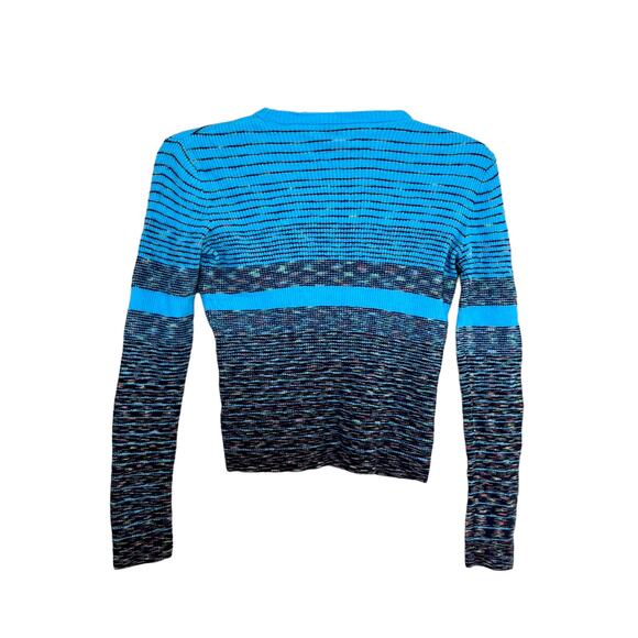 M Missoni Collection patterned intarsia-knit wool blend Sky sweater size 38/ US2 - Picture 8 of 14